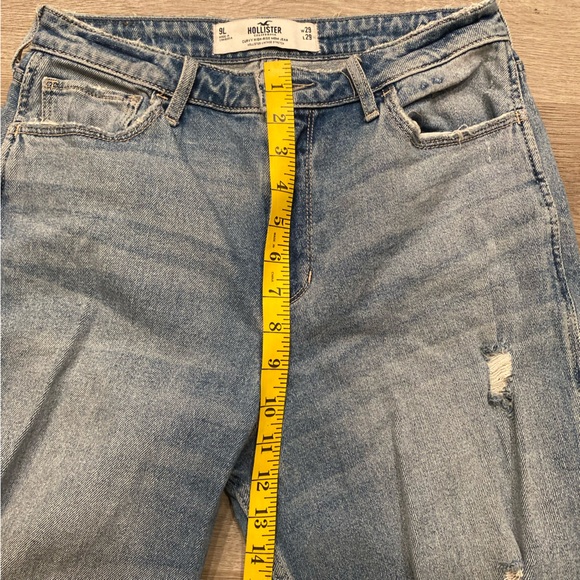 Hollister Curvy High-Rise Mom Jeans Distressed Vintage Stretch Women’s 9L - Picture 6 of 6